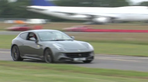 Ferrari FF on track Stock Footage 52064651