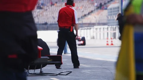 Ferrari Formula 1 Test drive at Hockenheimring Stock Footage 86749299