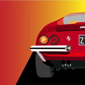 Ferrari Stock Illustration