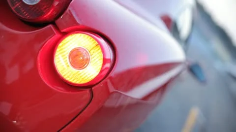 Ferrari rear light Stock-Footage 20696533