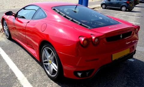 Ferrari Rear View Stock Photos
