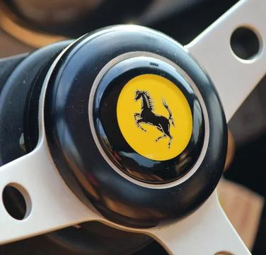 Ferrari Steering Wheel Stock Photos