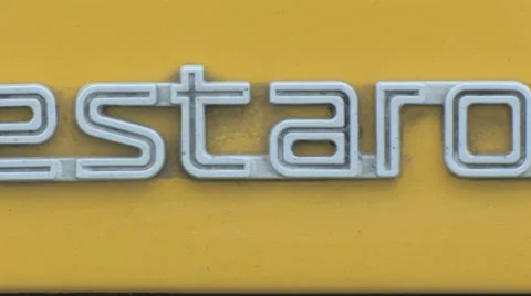 Ferrari Testarossa badge Stock Footage 27341340