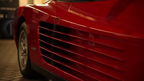 Ferrari Testarrosa 1990 Stock Footage 132123324