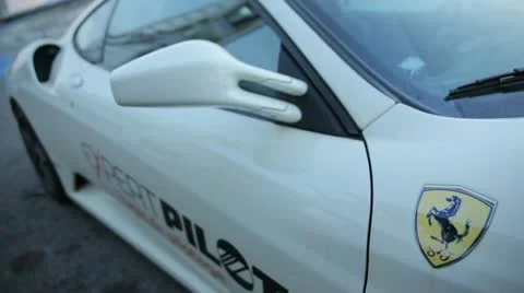Ferrari in white Stock-Footage 20699771