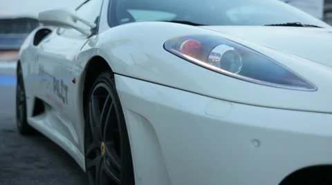 Ferrari in white Stock-Footage 20707533