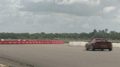 Ferrari's in Chicane Video stock 33358502