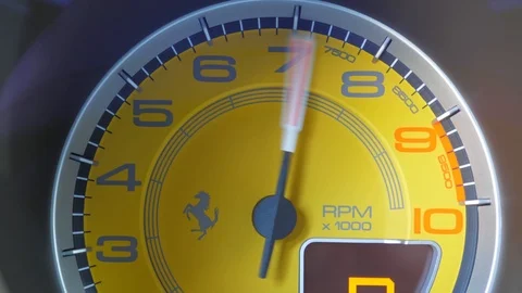 Ferrari's speedometer 動画素材 91967299
