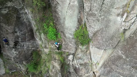 Via Ferrata Stock Footage 252365081