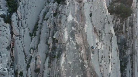 Via Ferrata Hvar Stock Footage 160458097