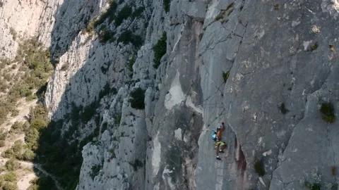 Via Ferrata Hvar Stock Footage 160458098