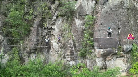 Via Ferrata5 Stock Footage 252365711