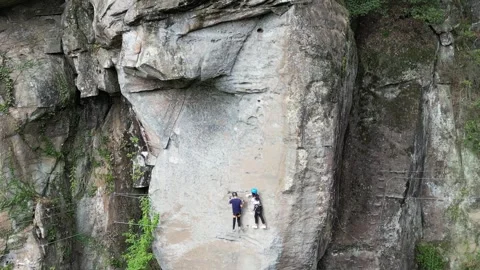 Via Ferrata7 Stock Footage 252365073