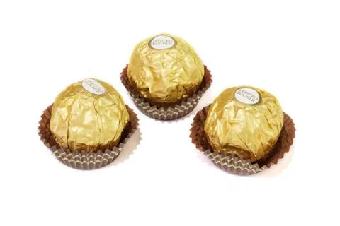 Ferrero Rocher Chocolates Stock Photos