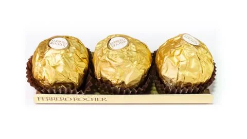 Ferrero Rocher Chocolates Stock Photos