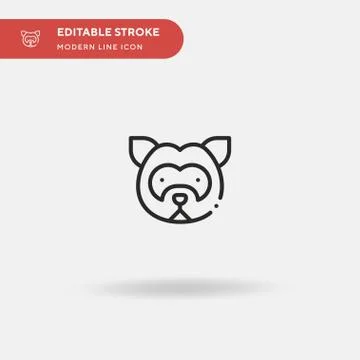 Ferret Simple vector icon. Illustration symbol design template for web mobile イラスト素材