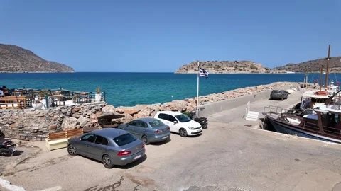 Ferries at Plaka Crete Stock Footage 278751903