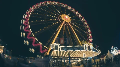 Ferris in Hamburg Stock Footage 87833517