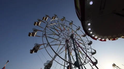 Ferris wheel 3 shots Stock Footage 52689954