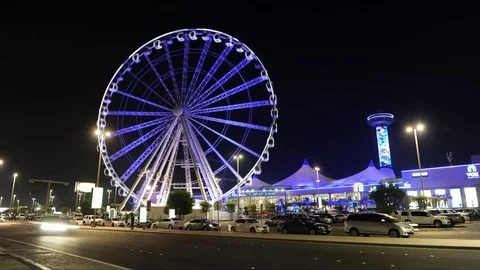 Ferris wheel in Abu Dhabi. Stock Footage 84141671