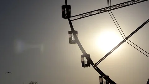 Ferris wheel in action Stock Footage 80484281