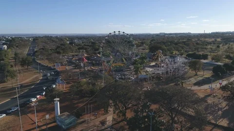 Ferris wheel amusement park Video stock 101864890