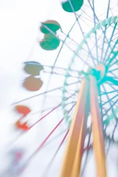 The Ferris Wheel in the amusement park Stock Photos