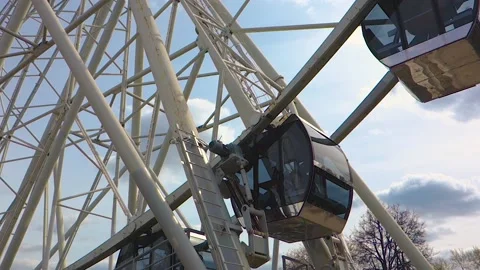 Ferris Wheel attraction. Stock Footage 153371653