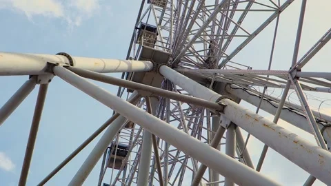 Ferris Wheel attraction. Stock Footage 153371721