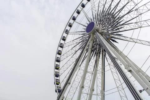 Ferris wheel background Stock Photos