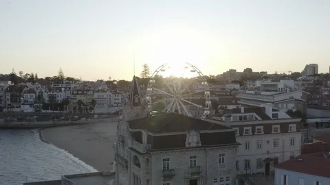 Ferris wheel on Beach Stock Footage 123251365