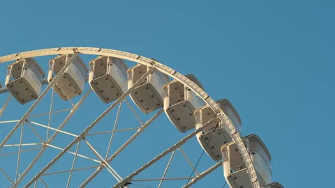 Ferris Wheel from Below with Sun Rays Stock Footage 321622532