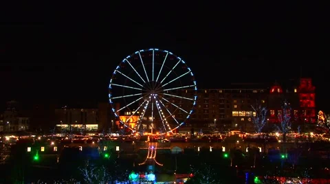 Ferris Wheel/ Big Wheel Time Lapse Edinburgh Video stock 45591064