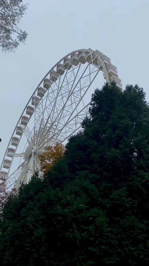 Ferris wheel in Budapest, Hungary. Stock Footage 341345023