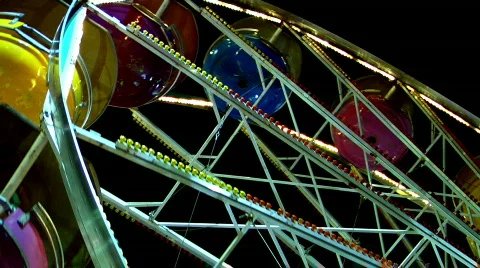 Ferris Wheel at a Carnival Stock Footage 373441