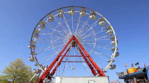Ferris Wheel At Carnival Video stock 23096884