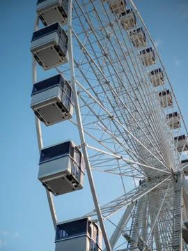 Ferris wheel carts with blue sky Stock Photos
