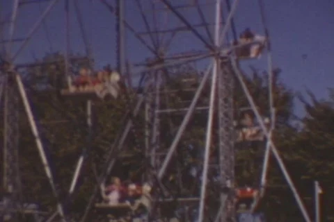 FERRIS WHEEL CIRCA 1940's Stock Footage 354476