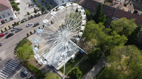Ferris-wheel in the city. Stock Photos