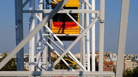 Ferris wheel close-up Stock Footage 123709029