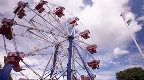 Ferris Wheel Clouds Time lapse Video stock 41336303