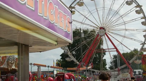 Ferris Wheel, County Fair Stock Footage 55640688