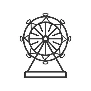 Ferris wheel design. Vector eps format with white background Stock Illustration