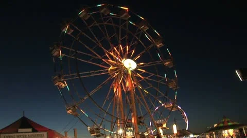 Ferris Wheel Dusk 库存影片 10889101