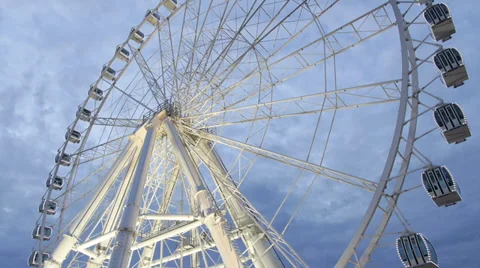 Ferris Wheel in the evening Stock Footage 32326256