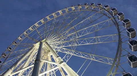 Ferris Wheel in the evening Stock Footage 32326715