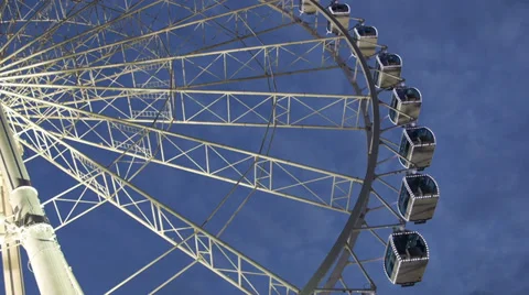 Ferris Wheel in the evening Stock Footage 32326894