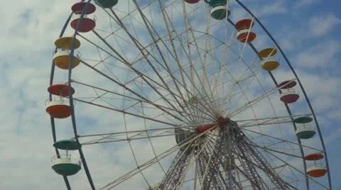 Ferris wheel 스톡 동영상 12397196