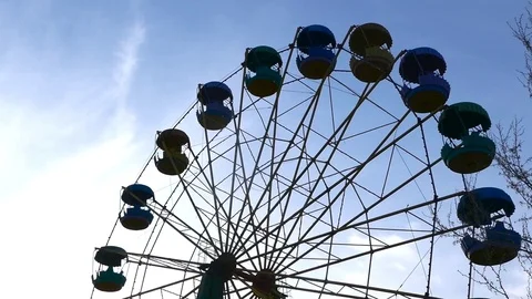 Ferris wheel 스톡 동영상 74433519