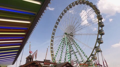 Ferris Wheel at a funfair Stock-Footage 106247529